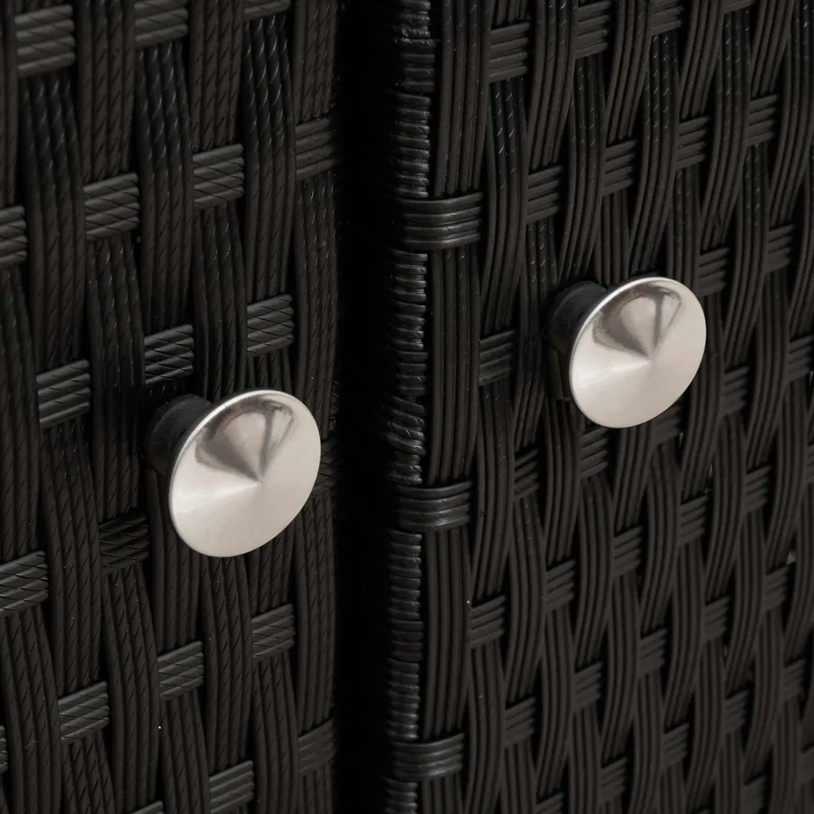 Armoire Noir 70 x 50 x 87 cm Polyester et Roly Ratten - 10