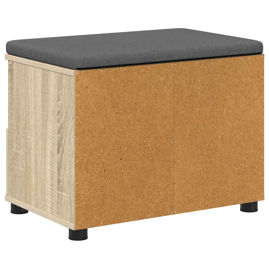 Banc d'entrée avec coussin Chêne Sonoma 60 x 38 x 46 cm - 7