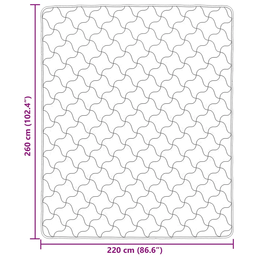 Duvet d'hiver Matelassé Anthracite 220 x 260 cm - 8