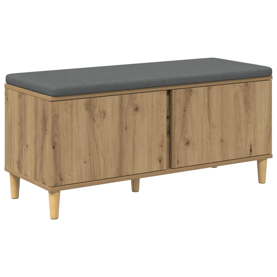 Banc d'entrée Chêne Artisanal 100 x 38 x 46 cm - 2