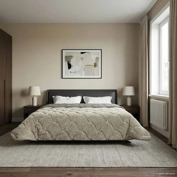 Duvet d'été simple Matelassé Gris clair 220 x 240 cm