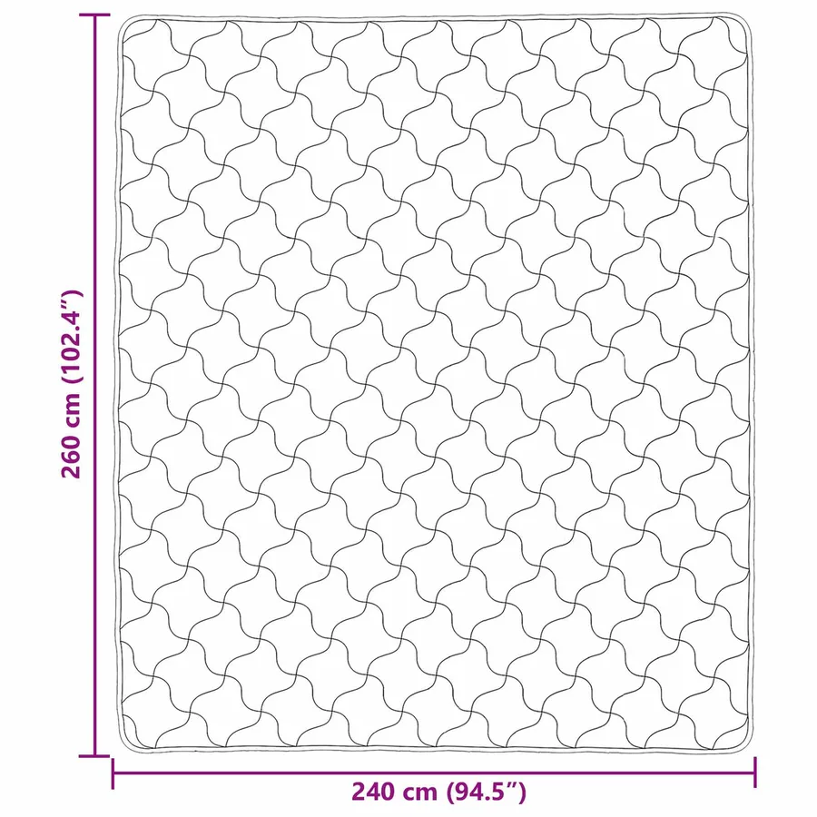 Duvet d'hiver Matelassé Gris clair 240 x 260 cm - 10