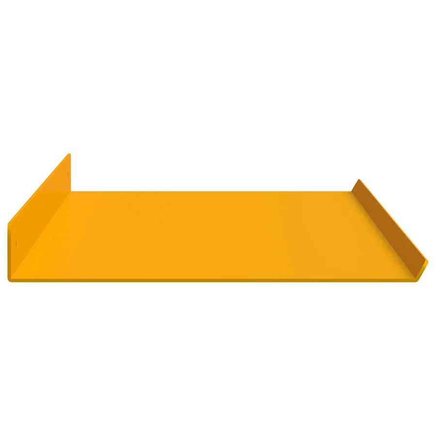 Étagère flottante 4 pcs Jaune moutarde 80 x 18 x 2,5 cm Acier - 6