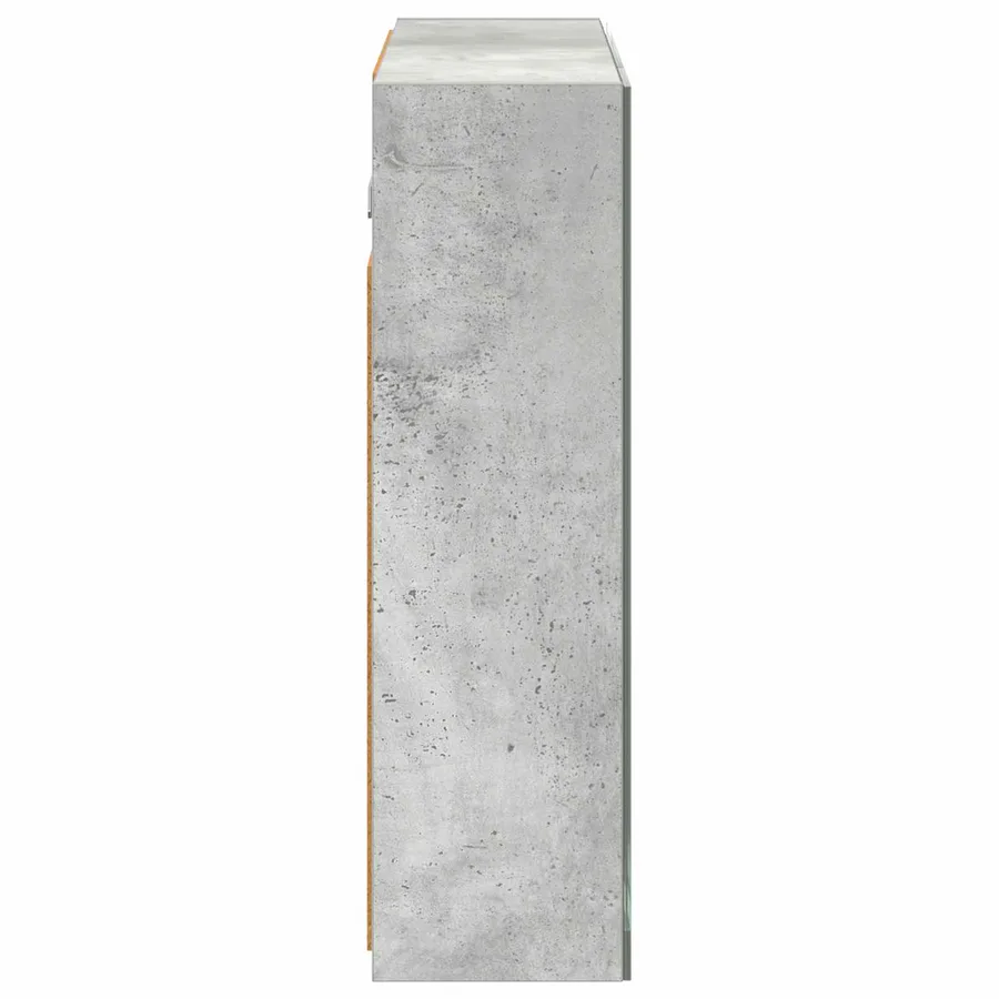 Armoire Miroir de Salle de Bain Gris béton 60 x 14,5 x 50 cm - 7