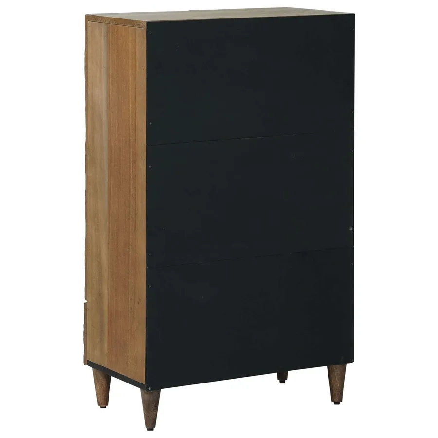 Buffet Haut Marron 60 x 33,5 x 100 cm Bois de mangue massif - 5
