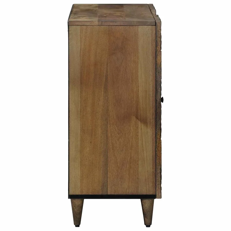Buffet Marron 90 x 33,5 x 75 cm Bois de mangue massif - 4