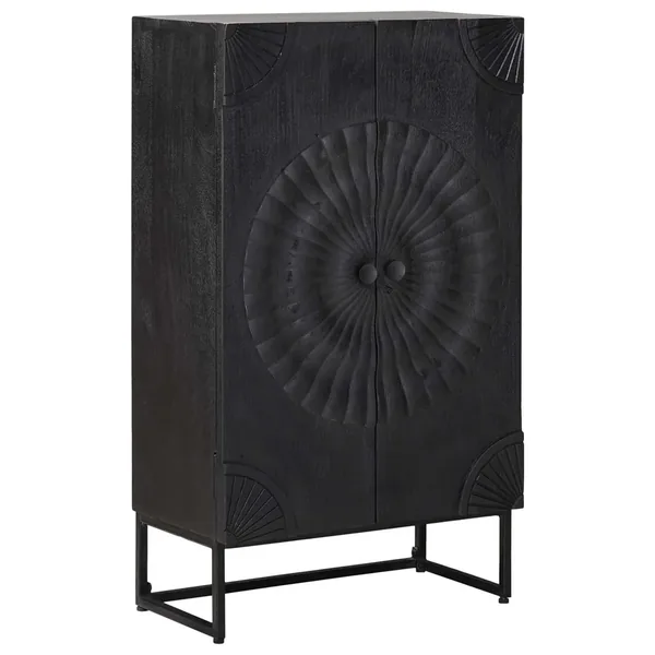 Haut Armoire Noir 55 x 30 x 95 cm
