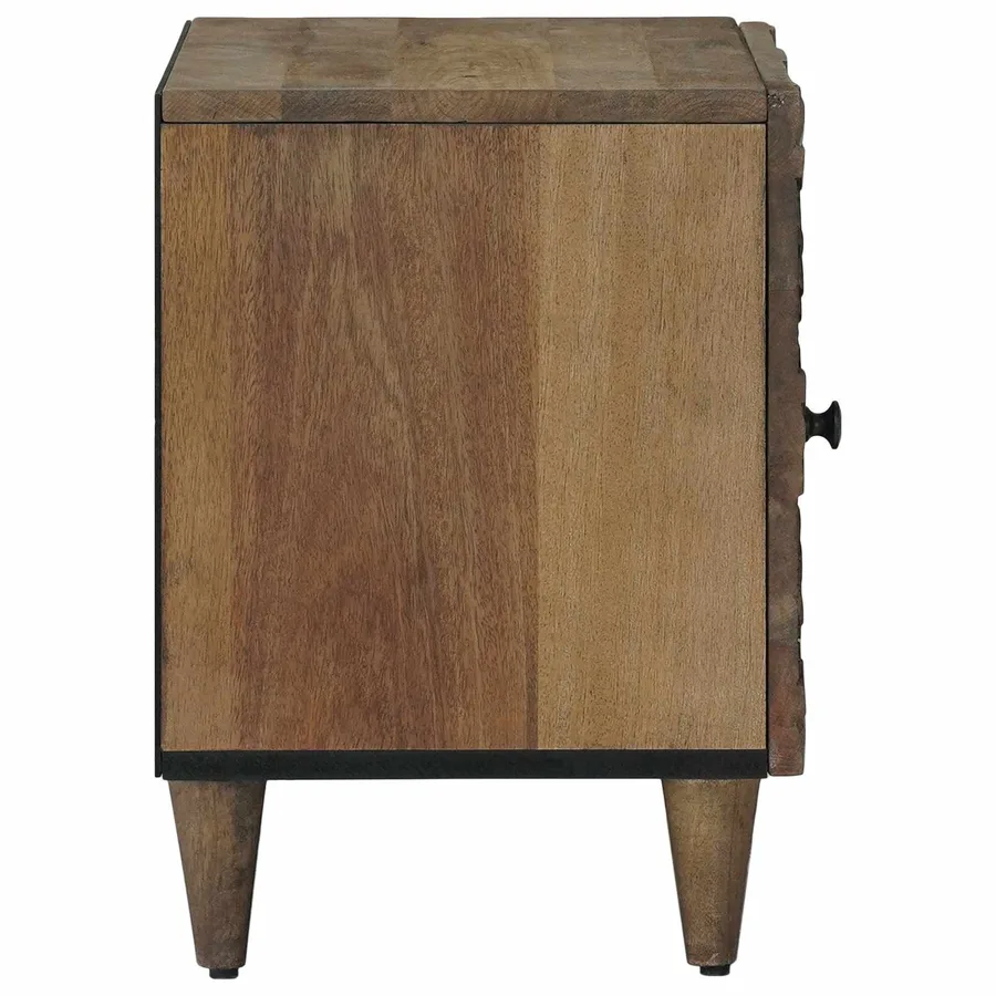 Cabinet de chevet 2 pcs Marron 40 x 33,5 x 46 cm - 5
