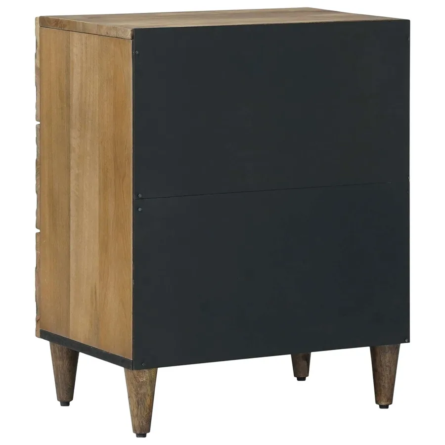 Armoire de lit Marron 50 x 33 x 60 cm Bois de mangue massif - 5