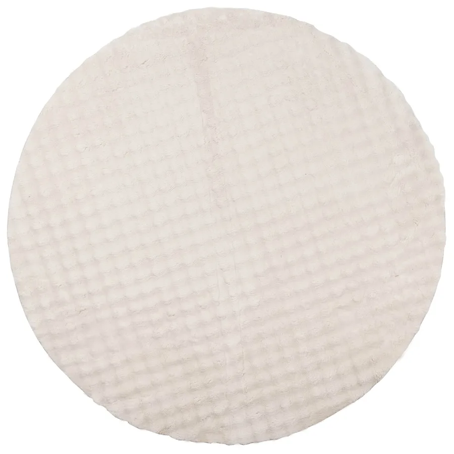 Tapis de surface Rond SIROLO Beige Ø 120 CM Polyester - 2