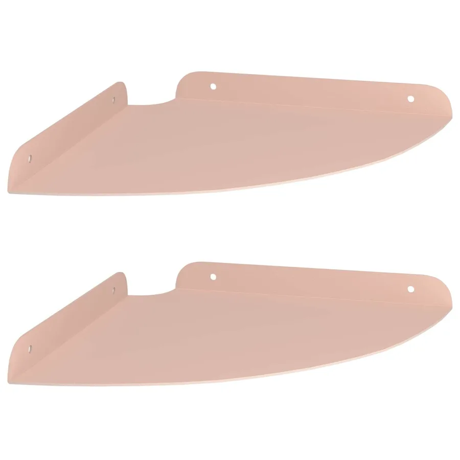 Étagère flottante avec étagère 2 pcs Rose 24 x 24 x 2 cm - 2