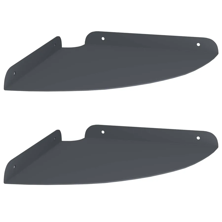 Étagère flottante avec étagère 2 pcs Anthracite 24 x 24 x 2 cm - 2