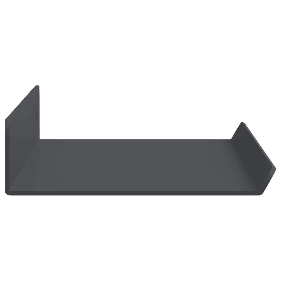 Étagère flottante 2 pcs Anthracite 40 x 8,5 x 2,5 cm Acier - 6