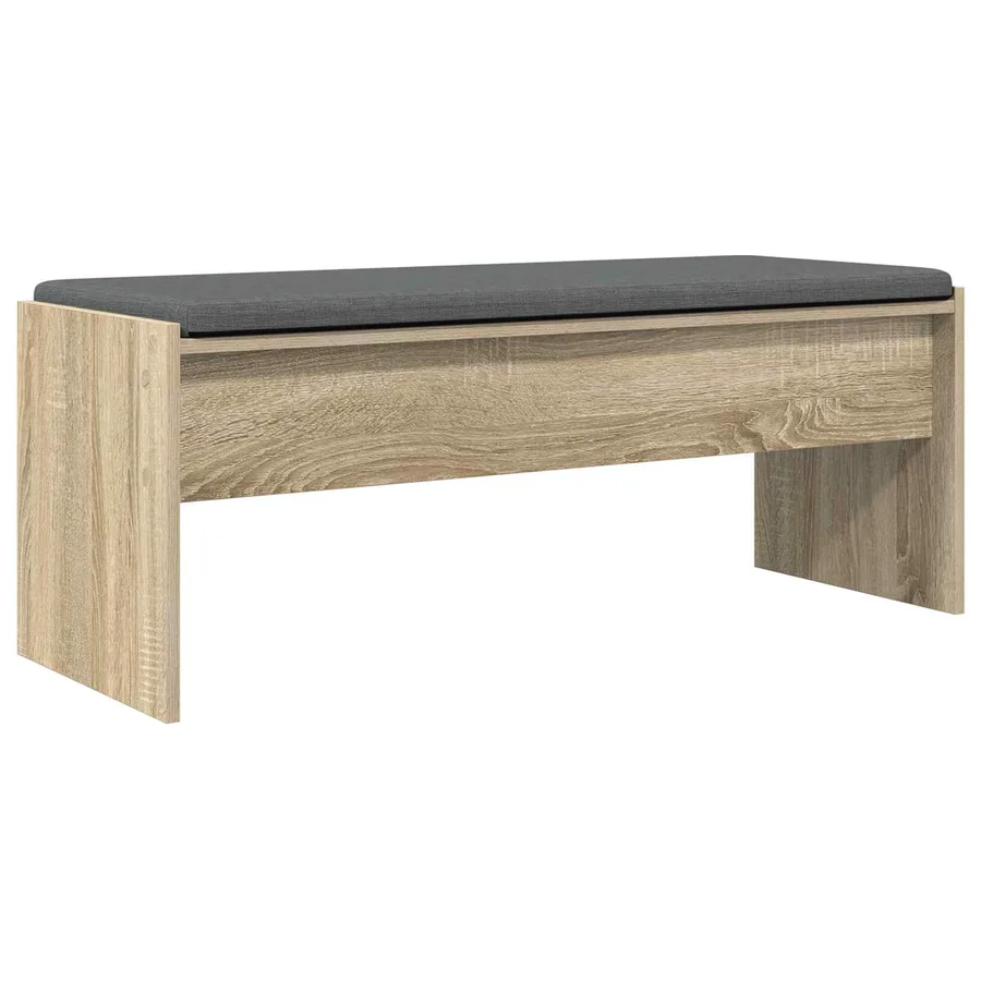 Banc d'entrée avec coussin Chêne Sonoma 103 x 38 x 40 cm - 7