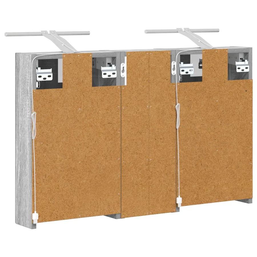 Ensemble de Meubles de Salle de Bain 3 pcs 80 x 10,5 x 50 cm - 9