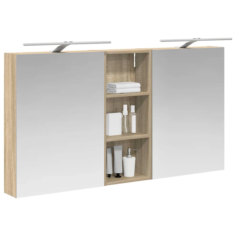 Ensemble de Meubles de Salle de Bain 3 pcs 130 x 14,5 x 70 cm - 3
