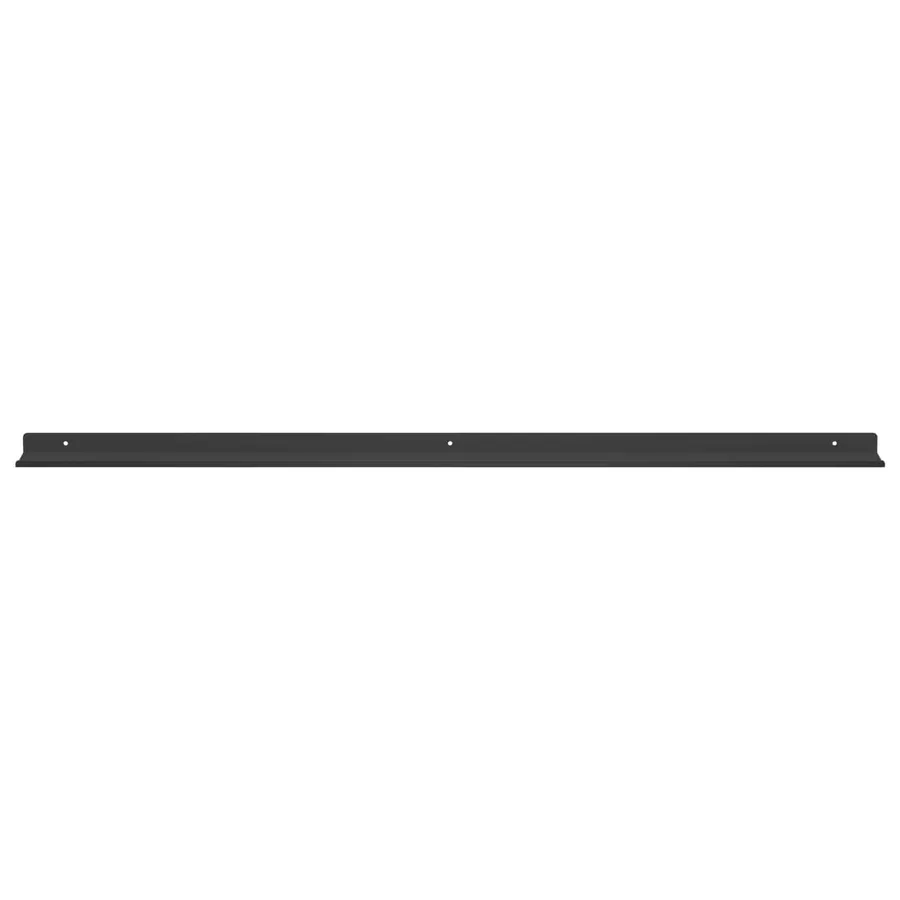 Étagère flottante 2 pcs Noir 100 x 9 x 2,5 cm Acier - 5