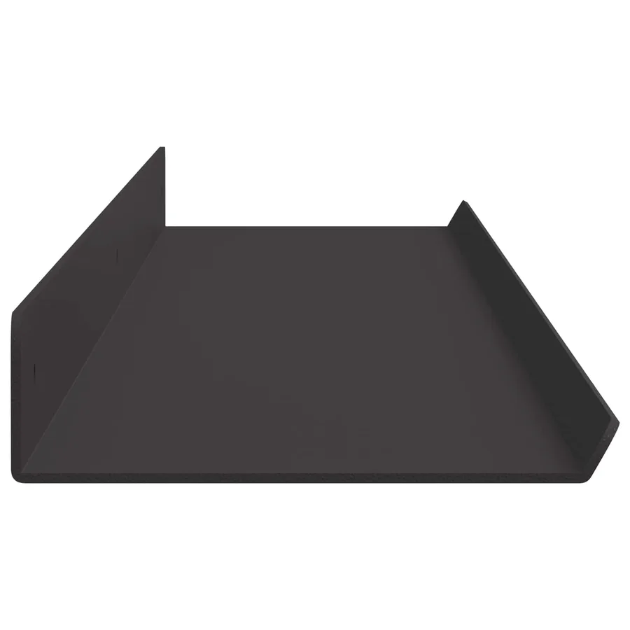 Étagère flottante 2 pcs Noir 100 x 9 x 2,5 cm Acier - 6