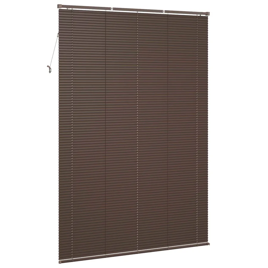 Store Vénitien Marron foncé avec motif 213 x 160 cm 25 mm PVC - 6