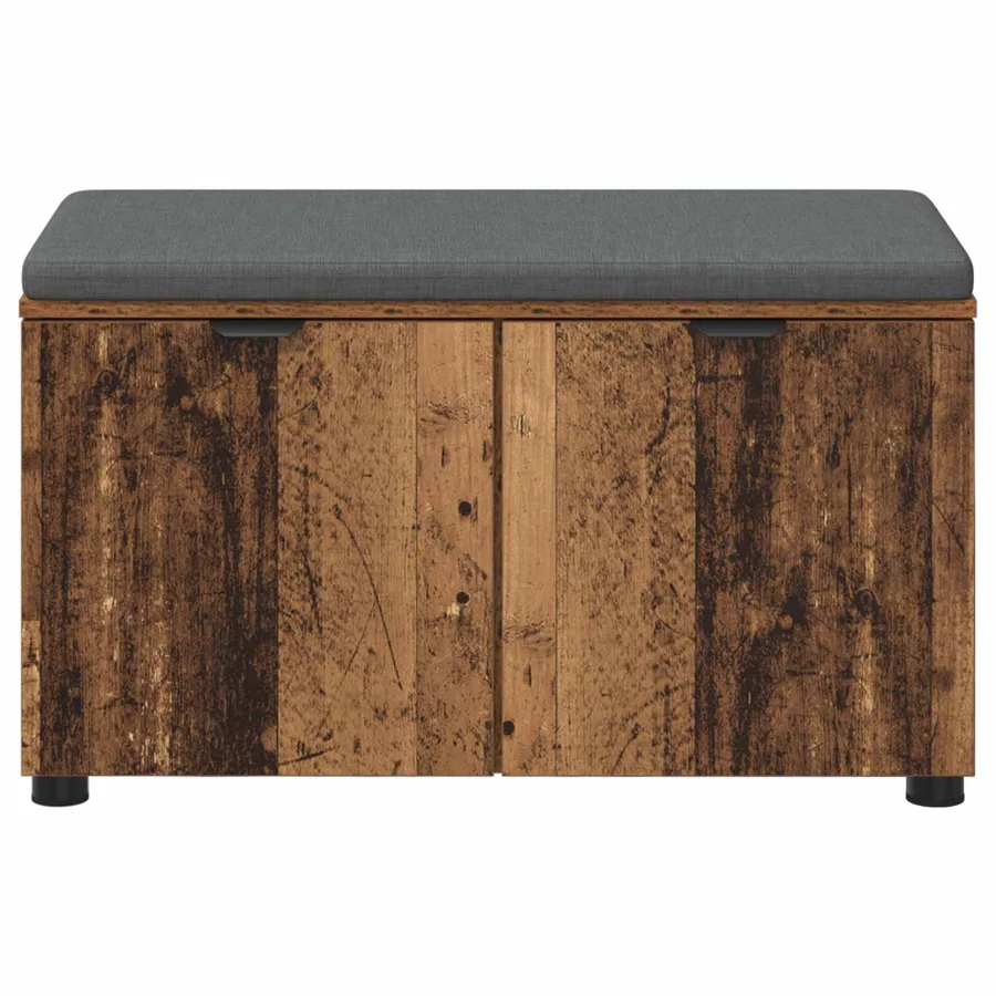 Banc d'entrée avec coussin Bois ancien 80 x 38 x 46 cm - 6