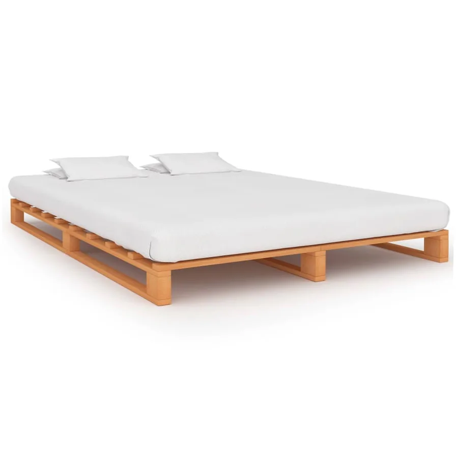 Cadre de lit de palette sans matelas 180x200cm bois massif