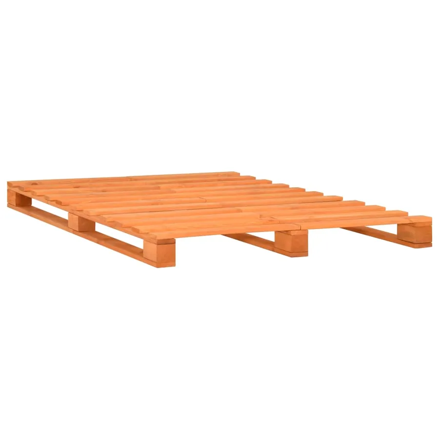 Cadre de lit de palette sans matelas 180x200cm bois massif - 2