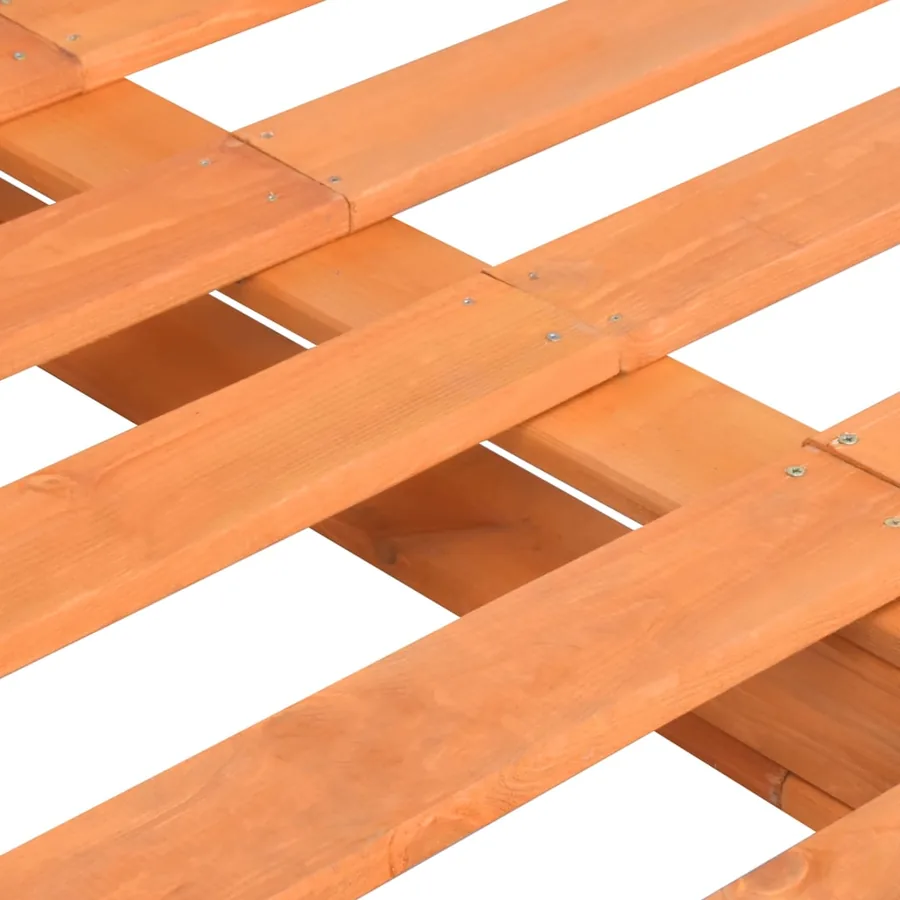 Cadre de lit de palette sans matelas 180x200cm bois massif - 5