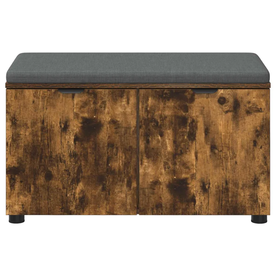 Banc d'entrée avec coussin Chêne Fumé 80 x 38 x 46 cm - 6