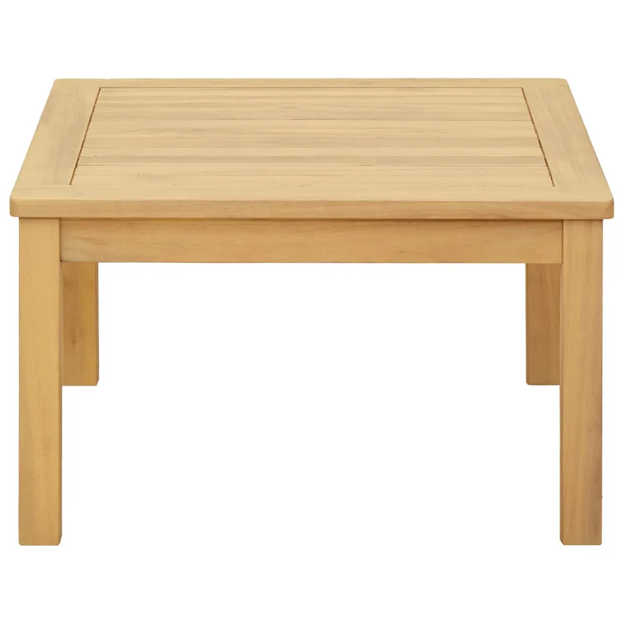 Table basse Acacia clair 60 x 60 x 36 cm Bois d'Acacia Massif - 2
