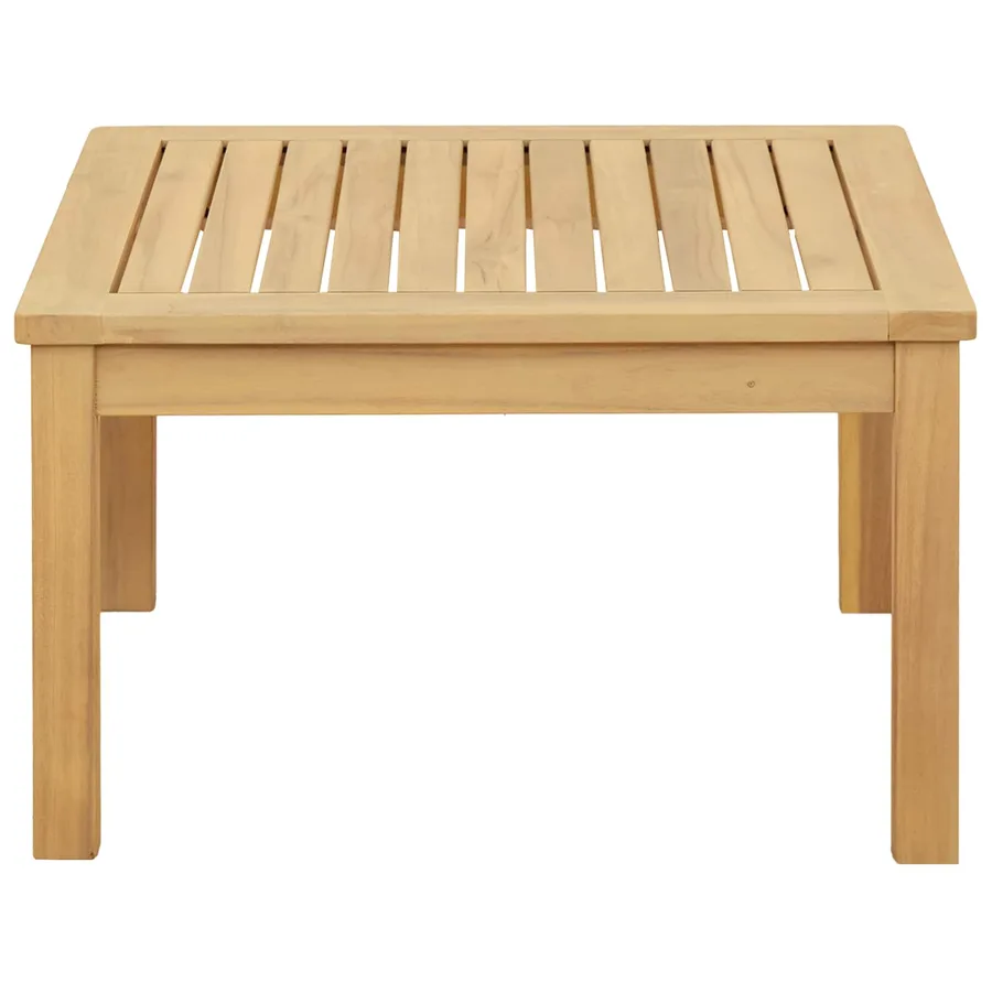 Table basse Acacia clair 60 x 60 x 36 cm Bois d'Acacia Massif - 3