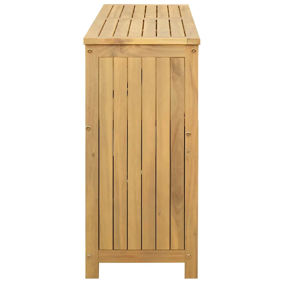Table console de jardin Acacia clair 110 x 35 x 75 cm - 6