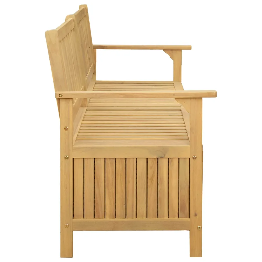 Banc de rangement 2 -Seater 148 x 63 x 84 cm Acacia massif - 4