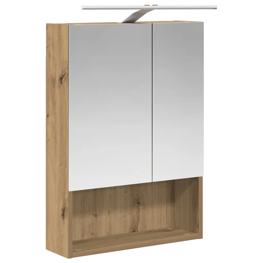 Armoire Miroir de Salle de Bain Chêne artisan 50 x 14,5 x 70 cm - 5