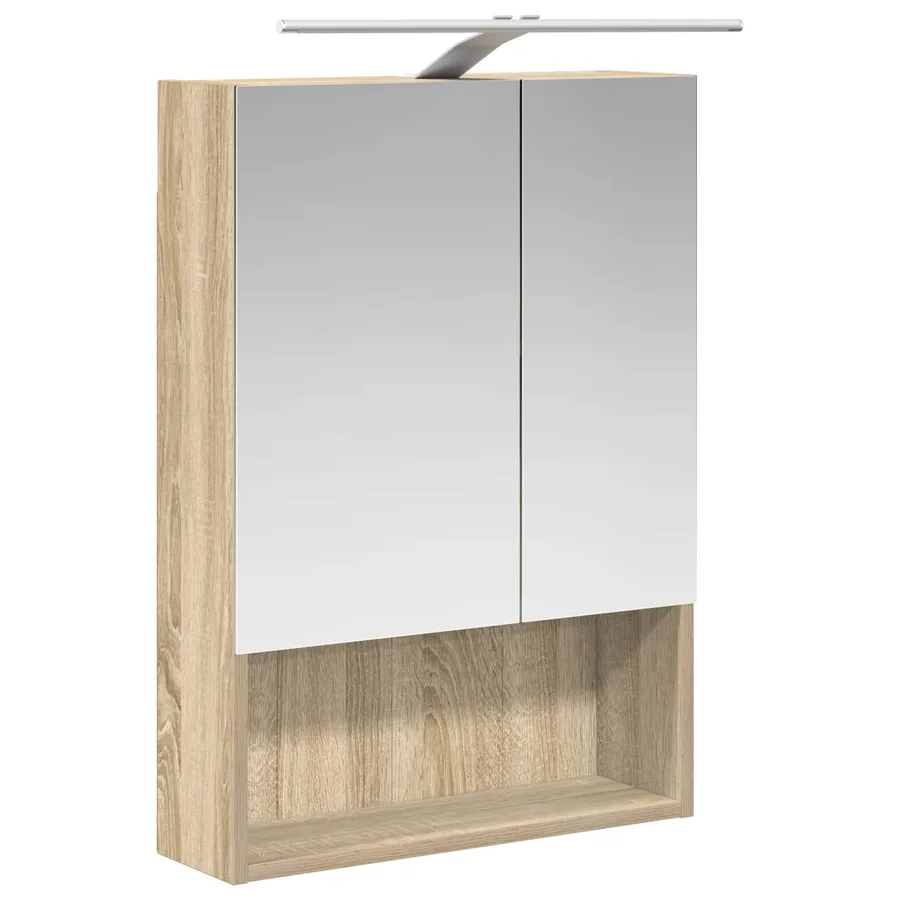 Armoire Miroir de Salle de Bain Chêne Sonoma 50 x 14,5 x 70 cm - 5