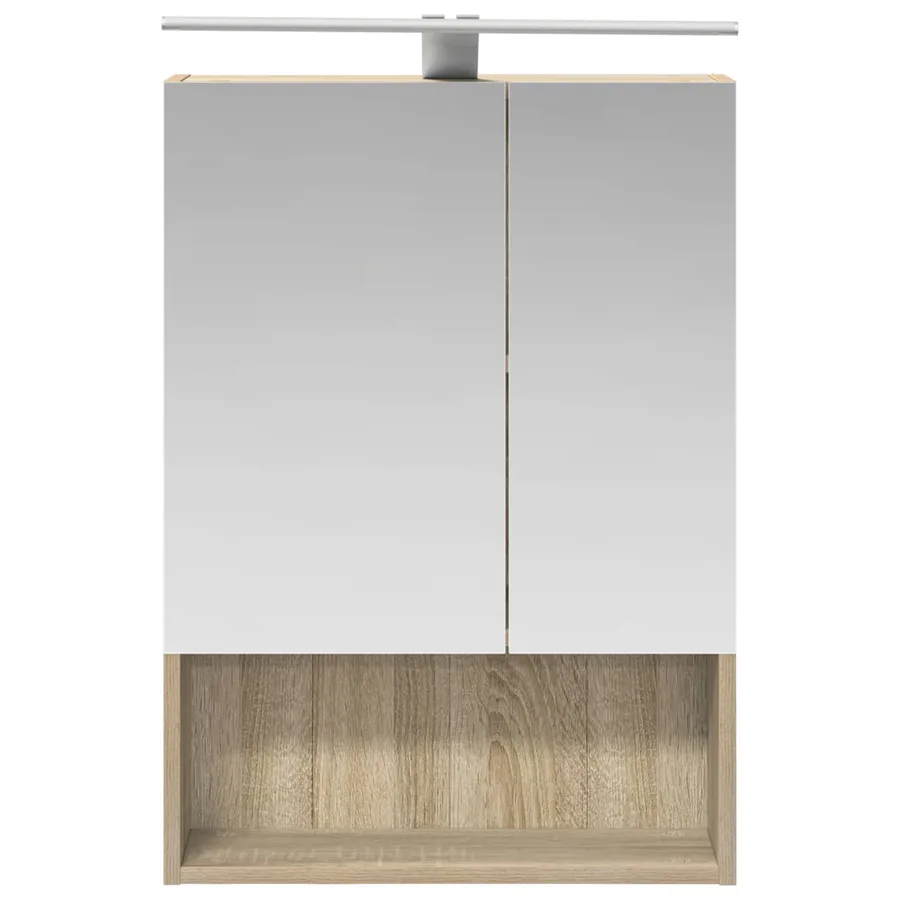 Armoire Miroir de Salle de Bain Chêne Sonoma 50 x 14,5 x 70 cm - 6