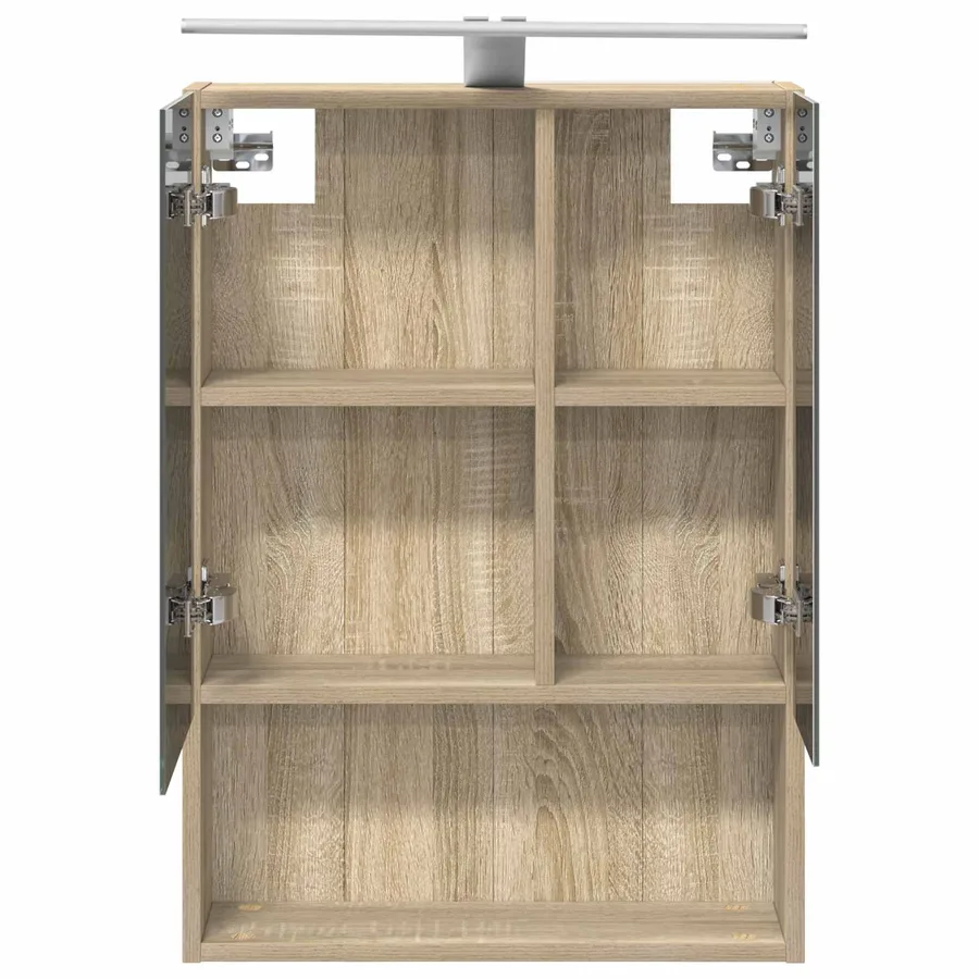 Armoire Miroir de Salle de Bain Chêne Sonoma 50 x 14,5 x 70 cm - 7