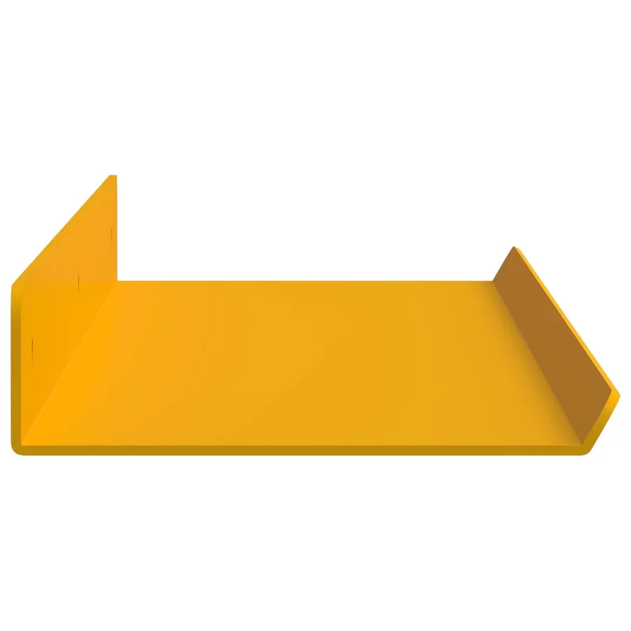 Étagère flottante 4 pcs Jaune moutarde 60 x 8,5 x 2,5 cm Acier - 6