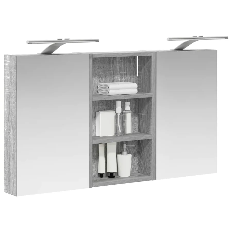 Ensemble de Meubles de Salle de Bain 3 pcs 90 x 10,5 x 50 cm - 3