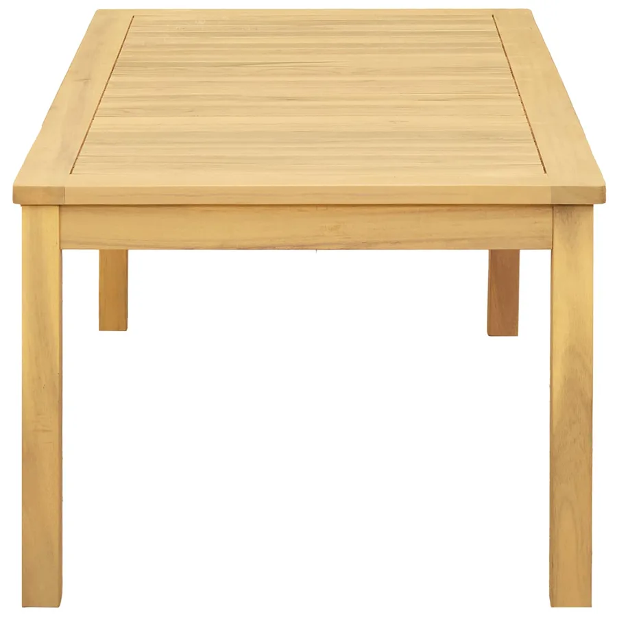 Table basse Acacia clair 110 x 60 x 45 cm Bois d'Acacia Massif - 3