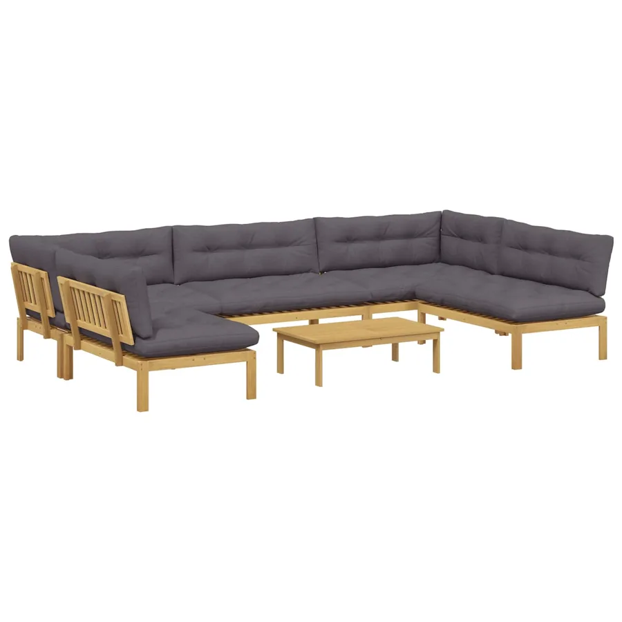 6 Pièce Unité du canapé en palette de jardin - 2