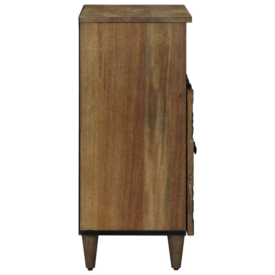 Buffet Marron 60 x 33,5 x 75 cm Bois de mangue massif - 4