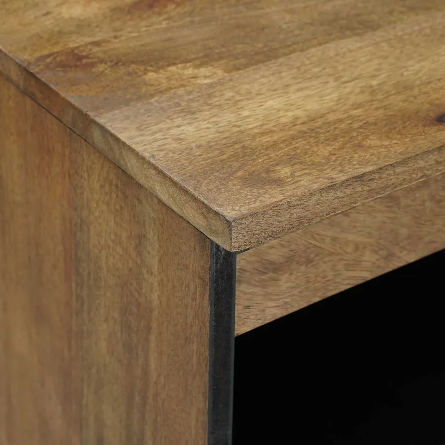 Buffet Marron 60 x 33,5 x 75 cm Bois de mangue massif - 6
