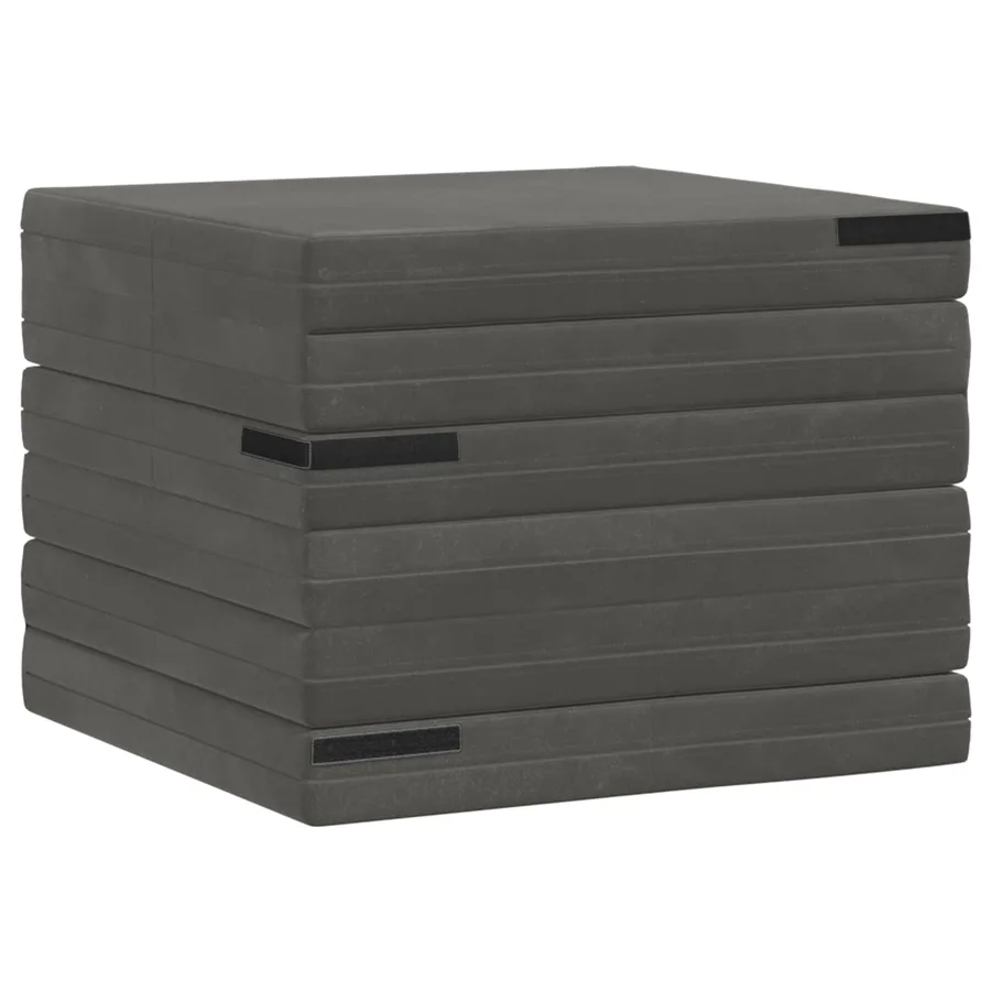 Canapé-lit pliable 140 x 67 x 45 cm Gris foncé - 4