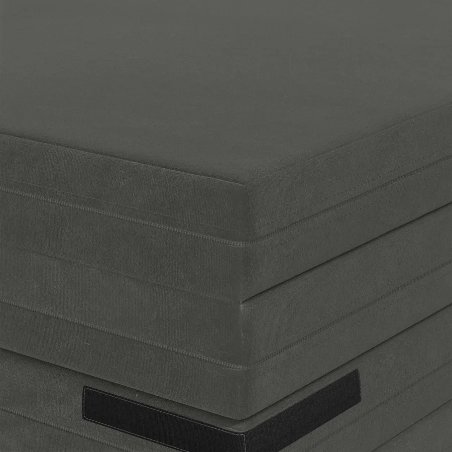 Canapé-lit pliable 140 x 67 x 45 cm Gris foncé - 7