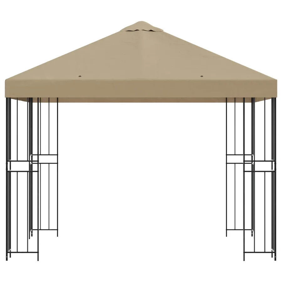 Pavillon 3 x 3 m Beige Polyester et Acier 190 gsm - 3