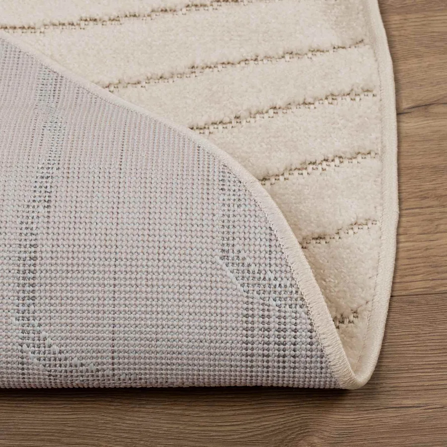 Tapis de surface Rond PALMERAS Beige Ø 200 CM Polyester - 4
