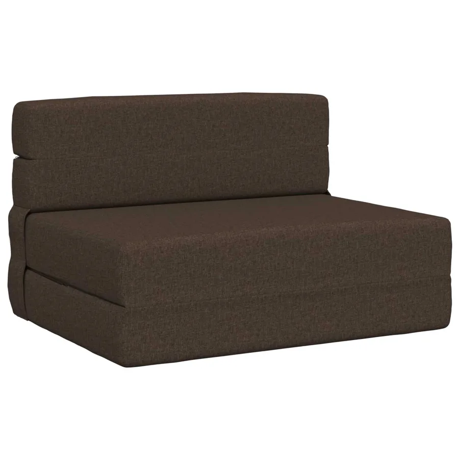 Canapé-lit pliable Taupe 70 x 80 x 60 cm Tissu - 2
