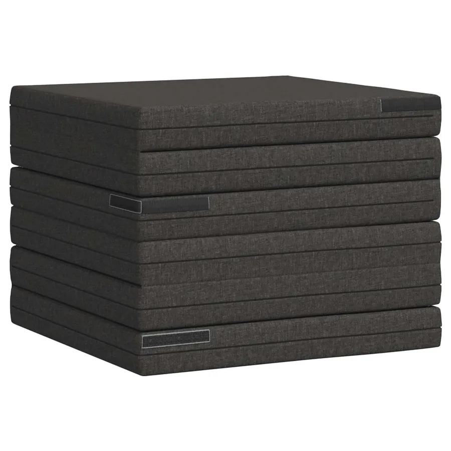 Canapé-lit pliable 140 x 67 x 45 cm Gris foncé - 4