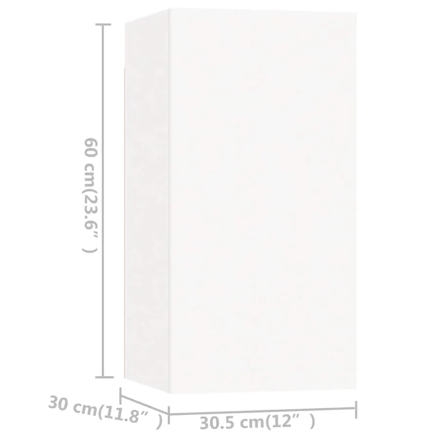 Ensemble de meubles TV 8 pcs Blanc Bois d'ingénierie - 13