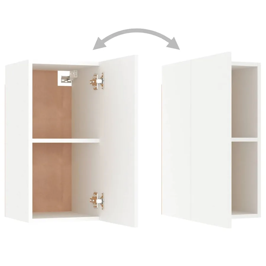 Ensemble de meubles TV 8 pcs Blanc Bois d'ingénierie - 9